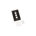 Commscope Faceplate Kit, Number of Gangs: 1 Black M13L-003